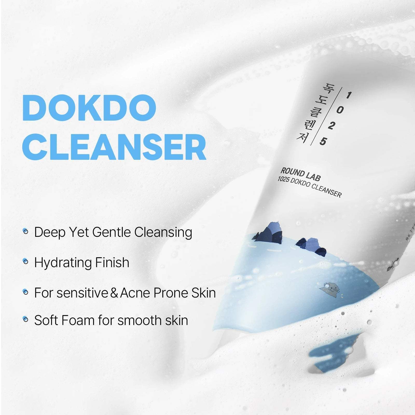 Round lab 1025 Dokto Cleanser features