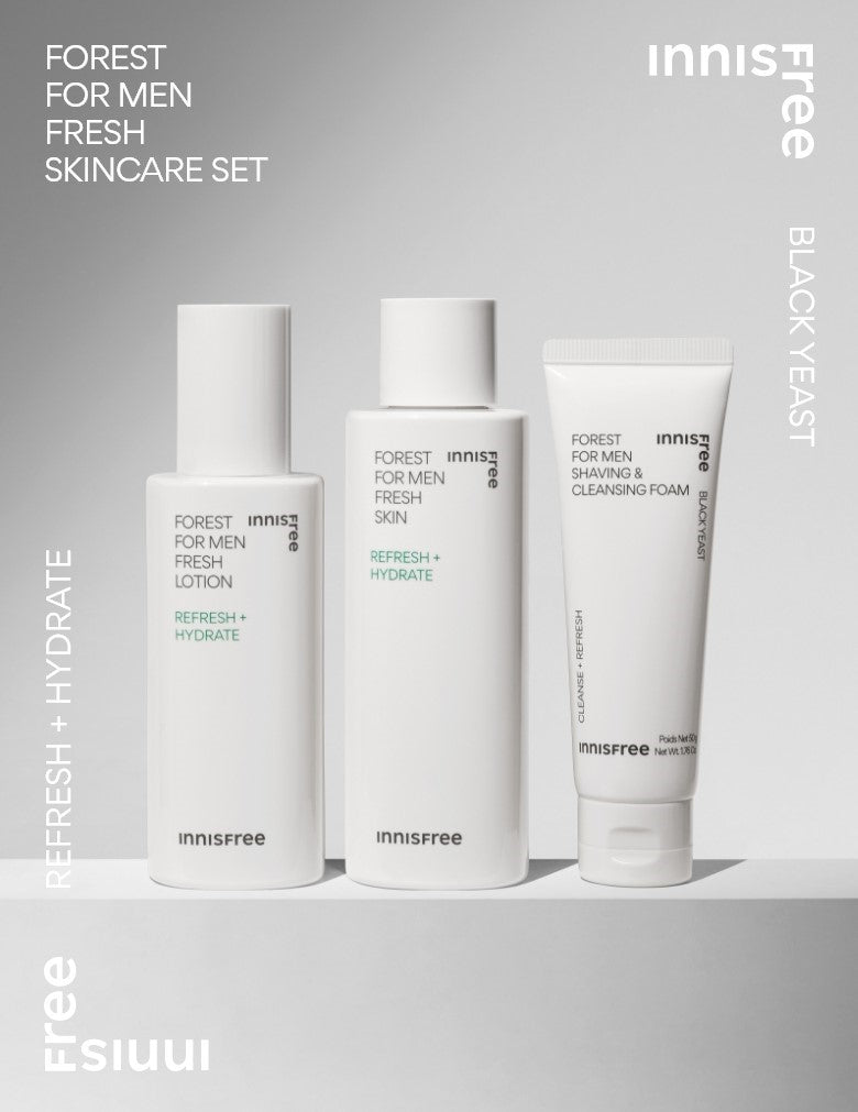 Refresh and hydrate with Innisfree Forest For Men Fresh Skin Care Duo Set