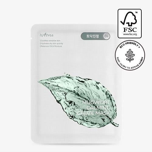 mugwort calming gauze mask isntree