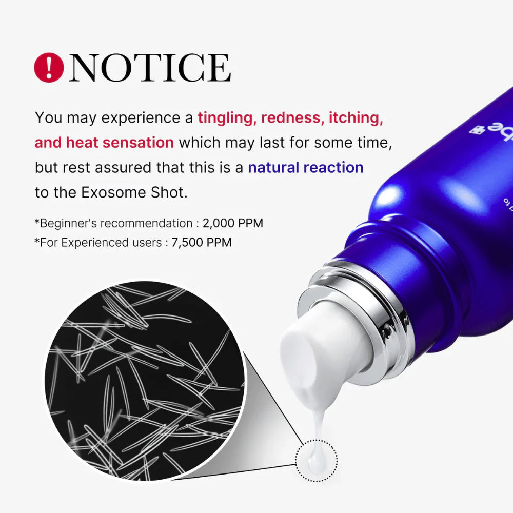 One Day Exosome Shot Pore Ampoule 7500 30ml notice