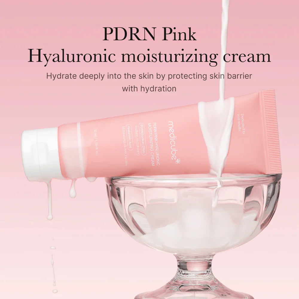 Medicube PDRN Pink Hyaluronic Moisturizing Cream texture