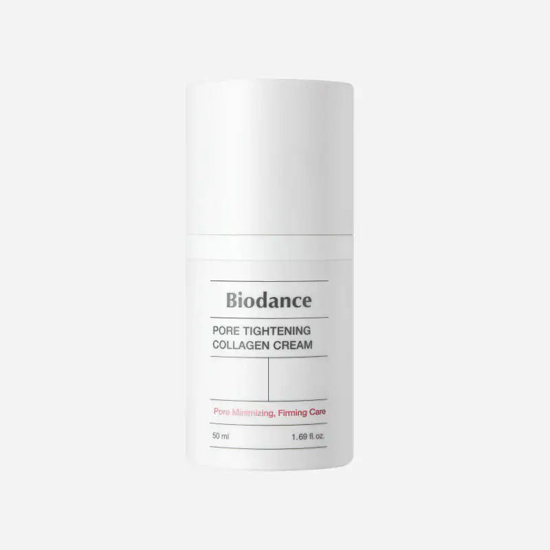 Biodance collageencrème voor poriënverstrakking, witte fles met etiket, 50 ml