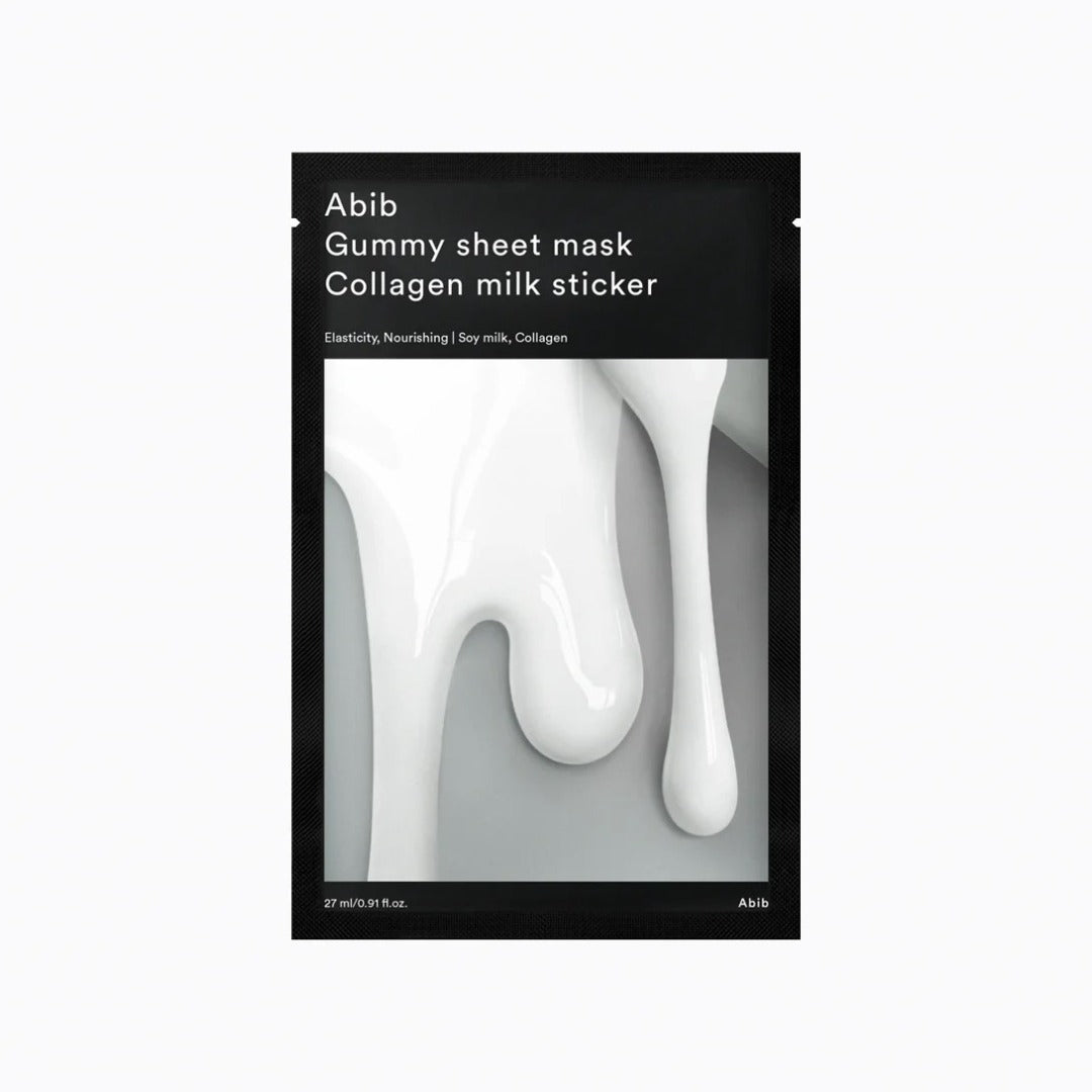Abib Gummy Sheet Mask Collagen milk sticker
