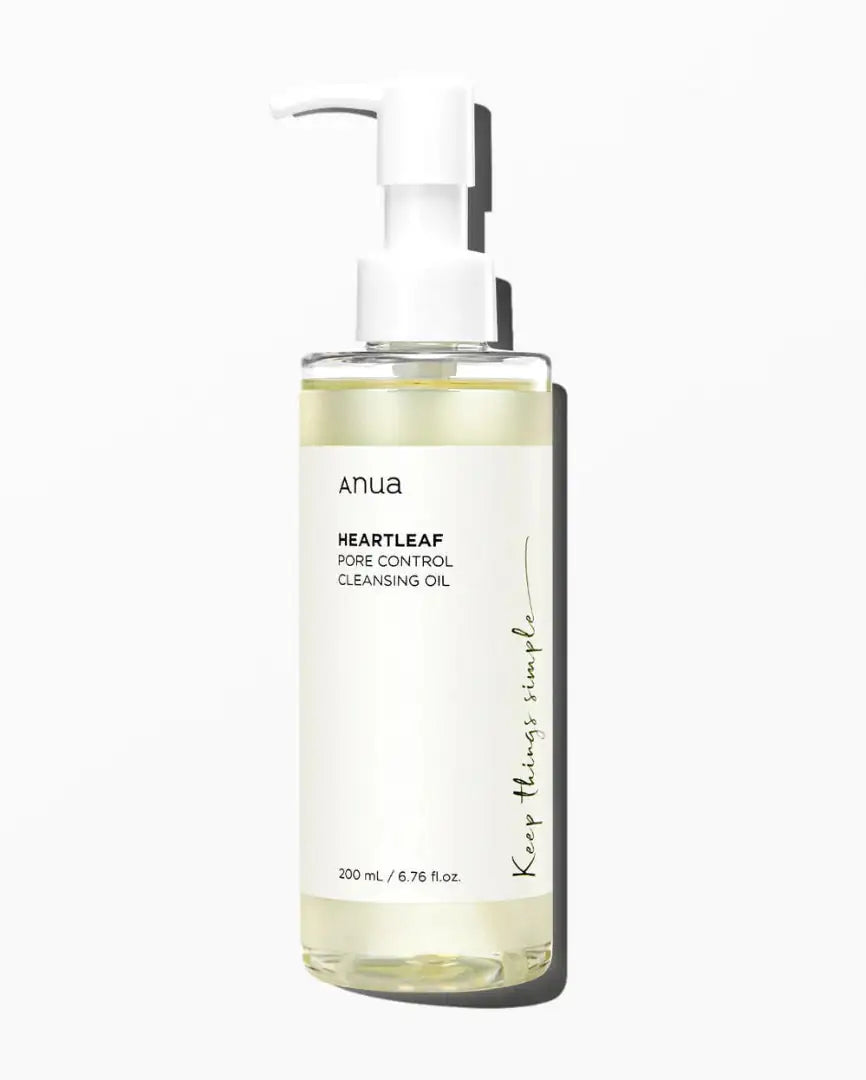 Anua Heartleaf Pore Control Cleansing Oil Anua heartleaf reinigingsolie met pomp, 200 ml, gladde fles
