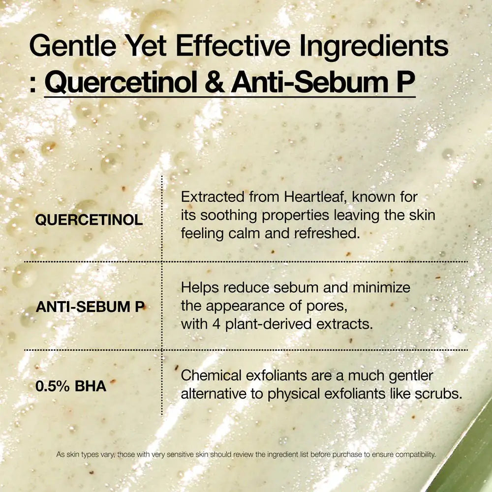 Anua Heartleaf Quercetinol Pore Deep Cleansing Foam Transparant schuim met Anua Hartleaf-Quercetinol schuimreiniger ingrediëntinfo