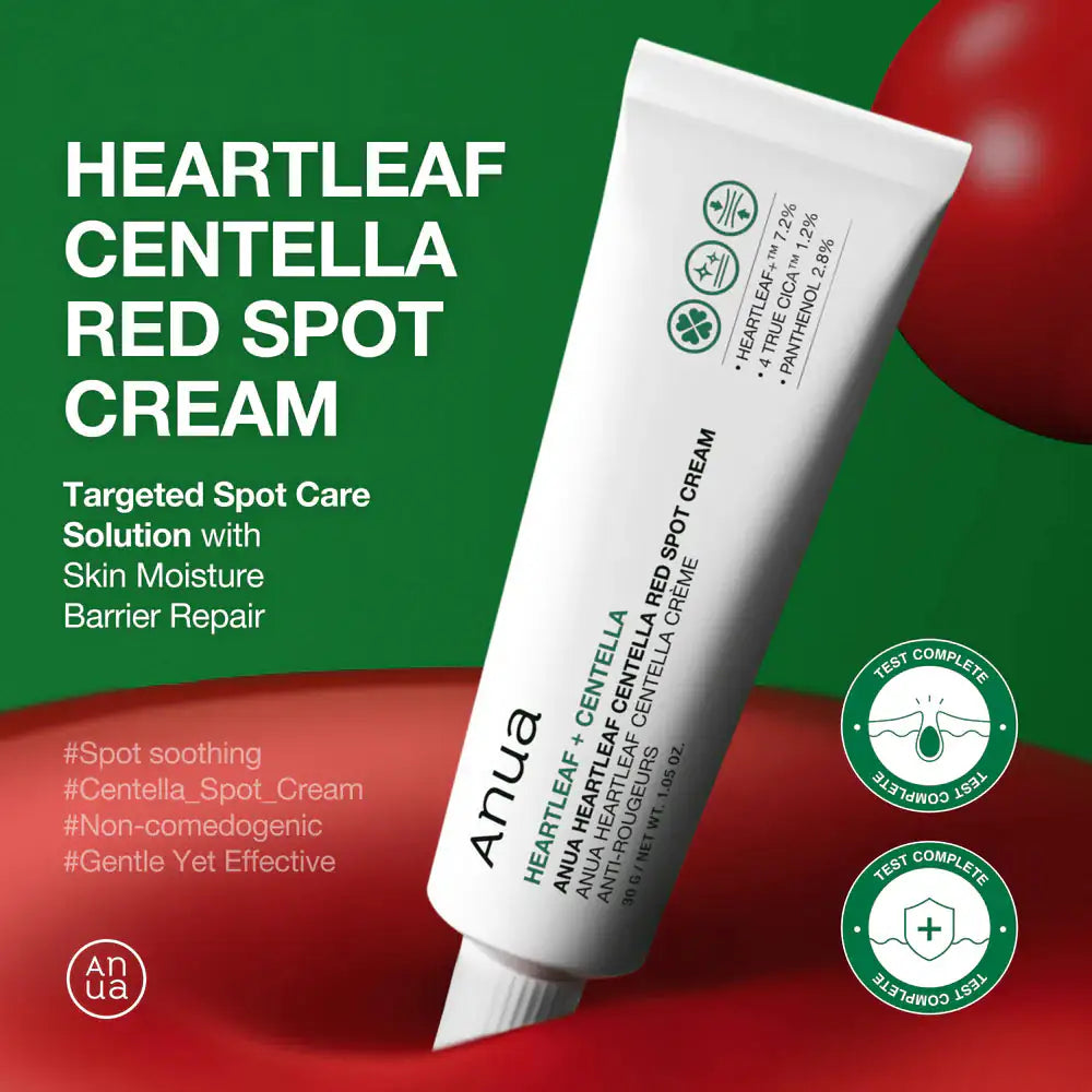 Anua Heartleaf Centella Red Spot Cream Anua spotbehandelingcrème tube, wit met smalle dop