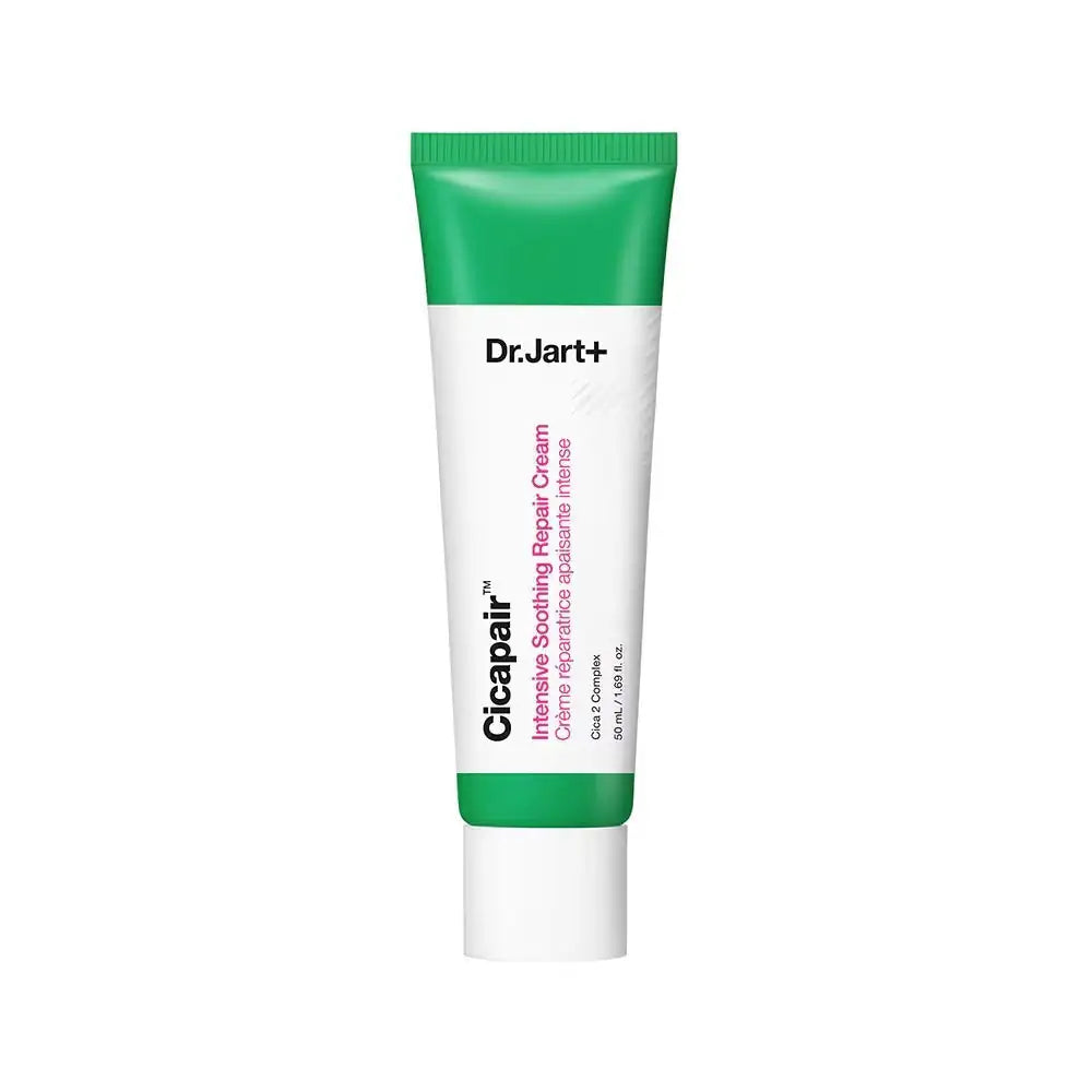 Dr. Jart+ Cicapair Intensive Soothing Repair Cream Gezichtscrème-tube Dr.Jart+ Cicapair met groene dop en witte verpakking