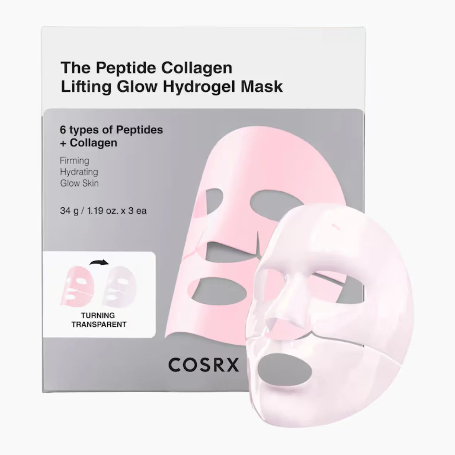 COSRX Peptide Collagen Glow Hydrogel Mask productfoto