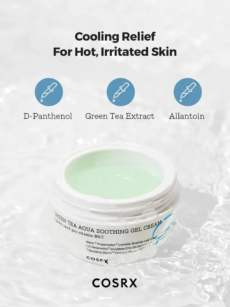 COSRX gelcrème in potje met lichtgroene gel