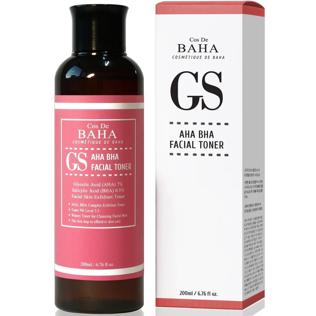 Cos De BAHA GS AHA BHA Facial Toner PACKAGING