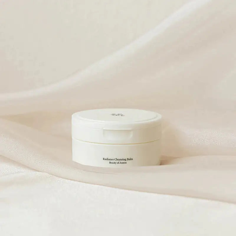 Witte pot met deksel voor Radiance reinigende balsem