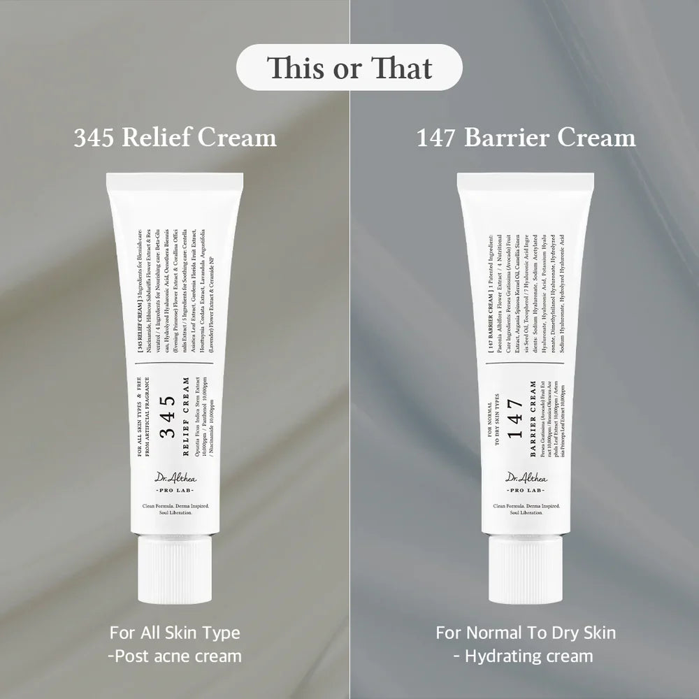  Dr. Althea 345 Relief Cream  or 147 barrier cream