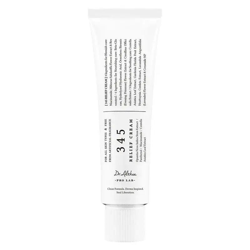 345 Reliefcrème tube met witte dop, Dr.Althea