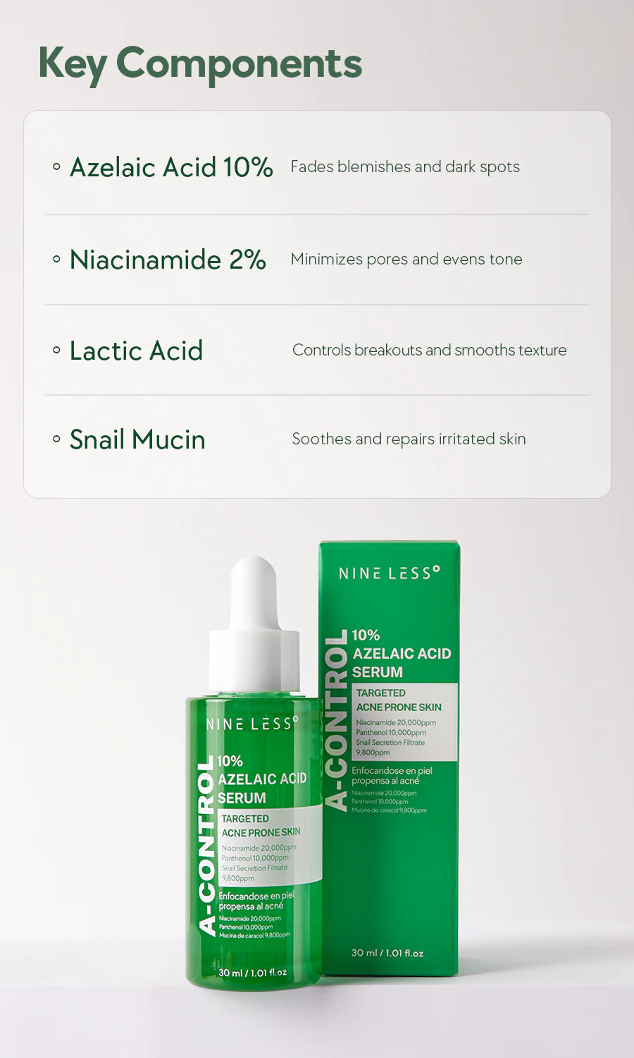 A-Control 10% Azelaic Acid Serum 30ml