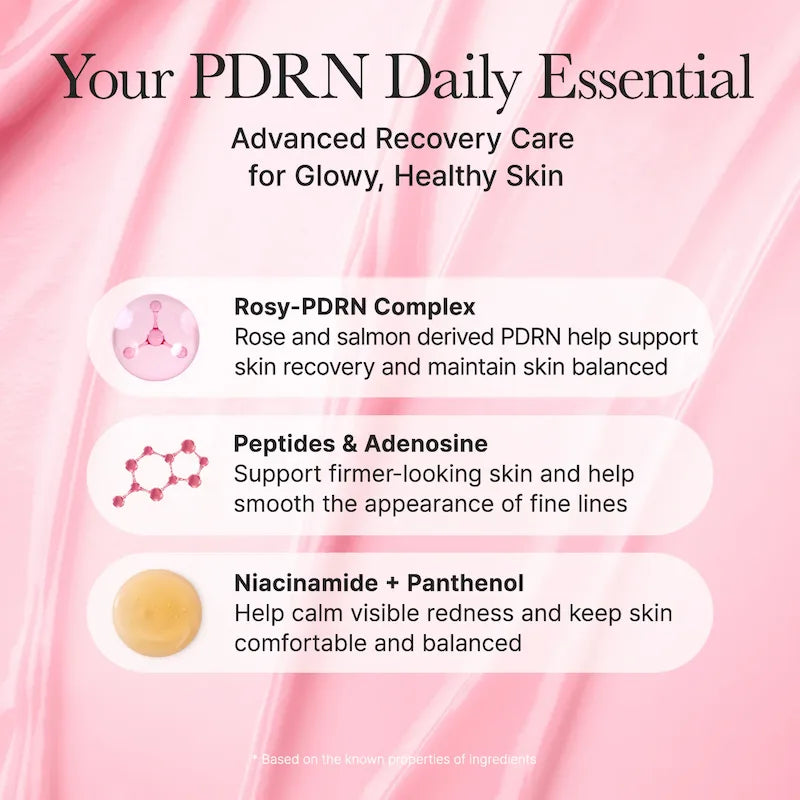 Arencia PDRN Booster Shot – Your PDRN Daily Essential met Rosy-PDRN Complex, Peptides & Adenosine en Niacinamide + Panthenol voor Advanced Recovery Care