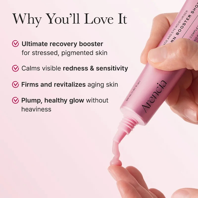 Arencia PDRN Booster Shot – ultimate recovery booster, kalmeert roodheid en geeft een plumpe glow