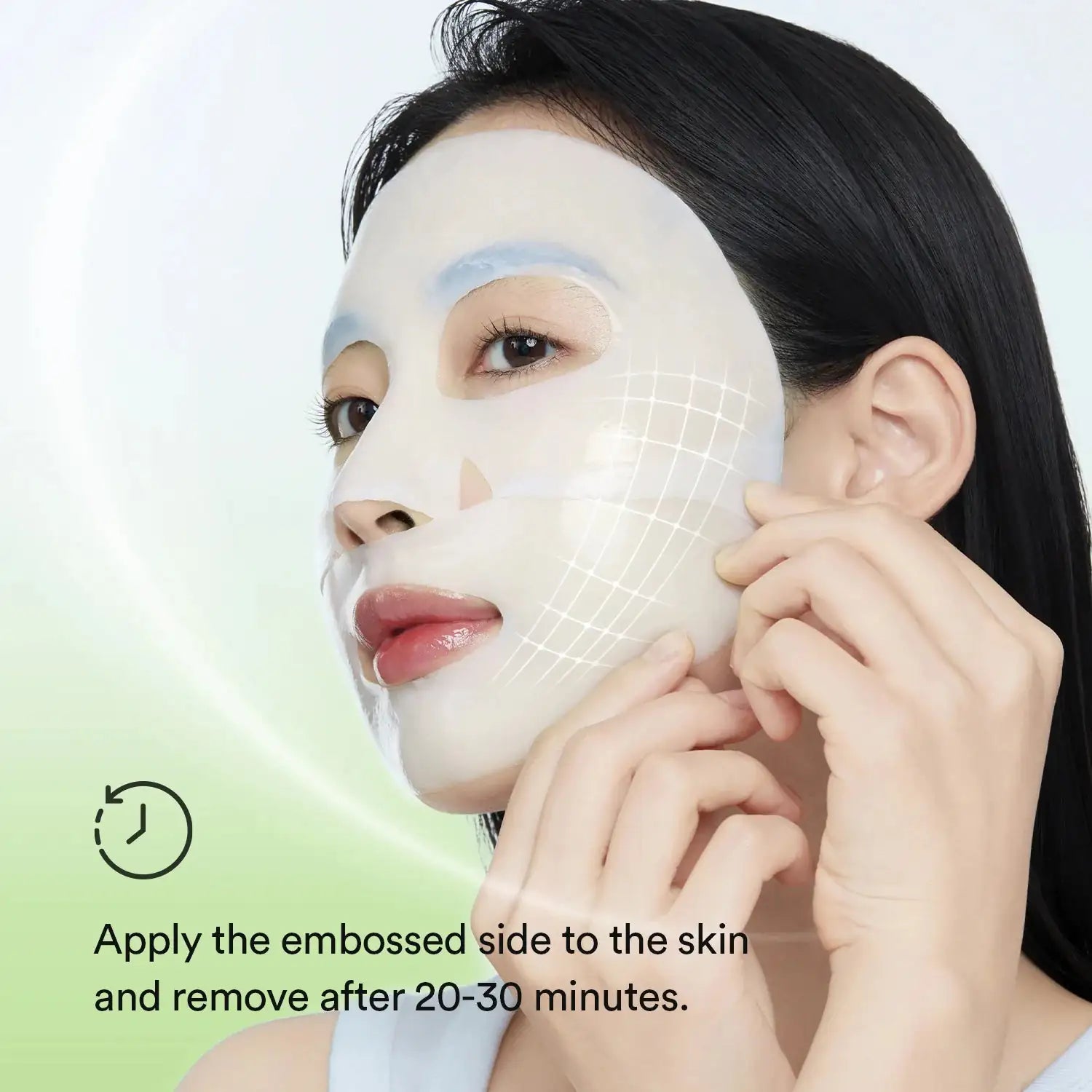 Abib Collagen Gel Mask Heartleaf Jelly Gezichtsmaske Abib collageen gelmasker, wit sheetmasker met rasterstructuur