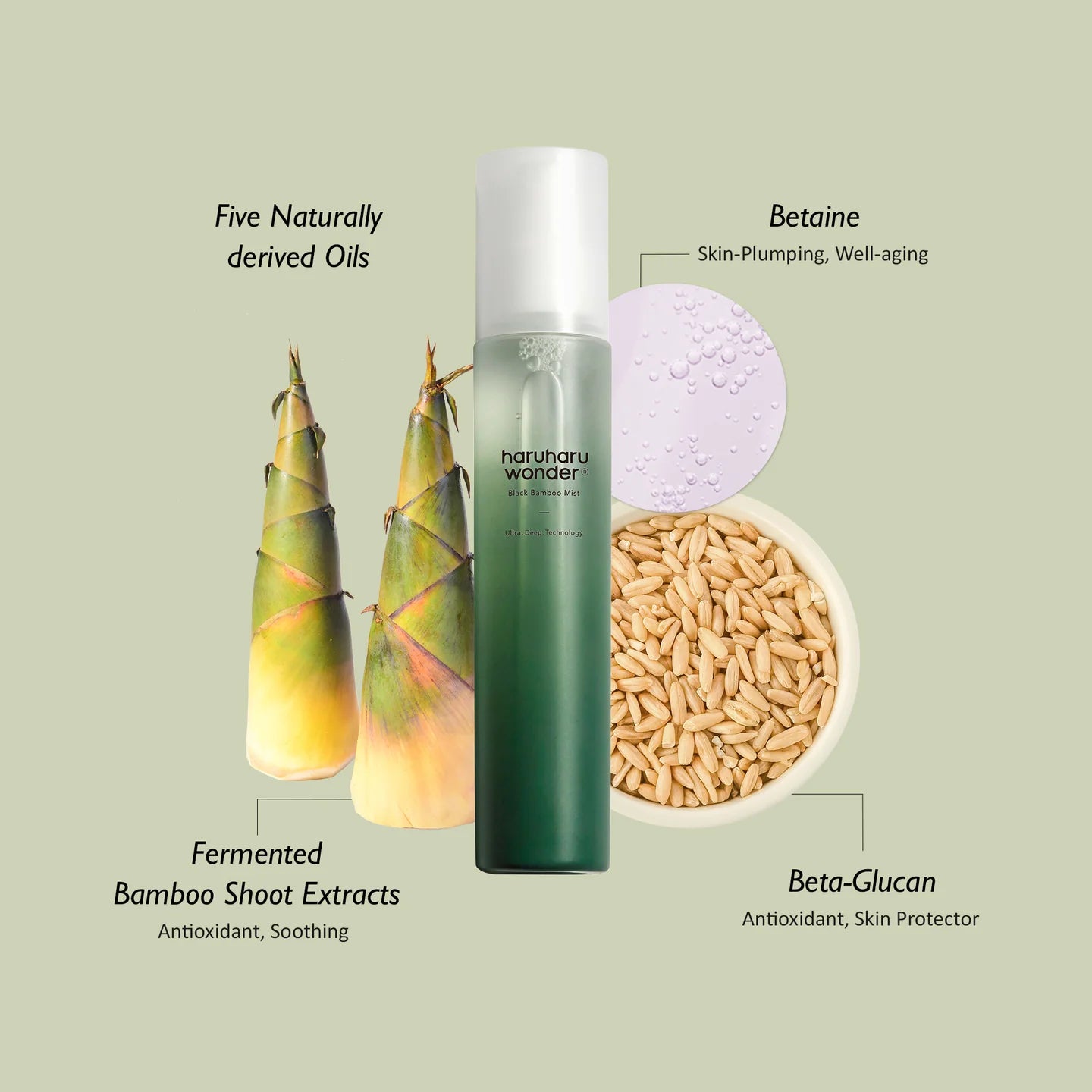 Haruharu Wonder Black Bamboo Mist 150ml – Ingredients