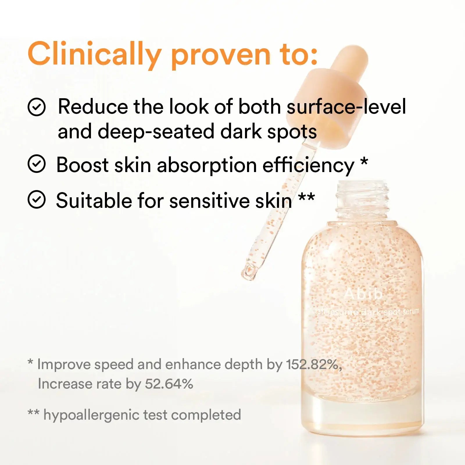 Abib Glutathiosome dark spot serum Vita drop Glutathiosome dark spot serum Vita drop, beige fles met druppelaar