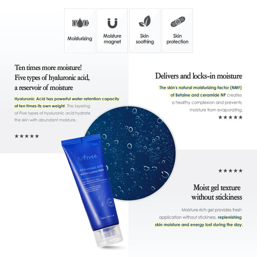 Hyaluronic Acid Water Sleeping Mask INGREDIENTS