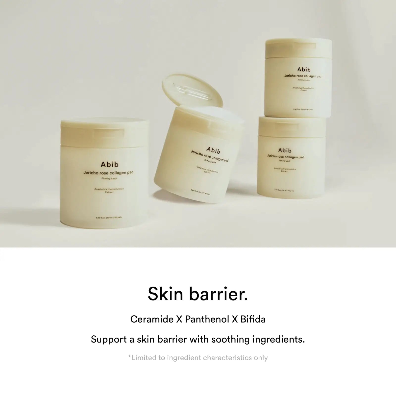 Abib Jericho Rose Collagen Pad Firming Touch Set Abib Jericho rose collageenpad potten in verschillende formaten