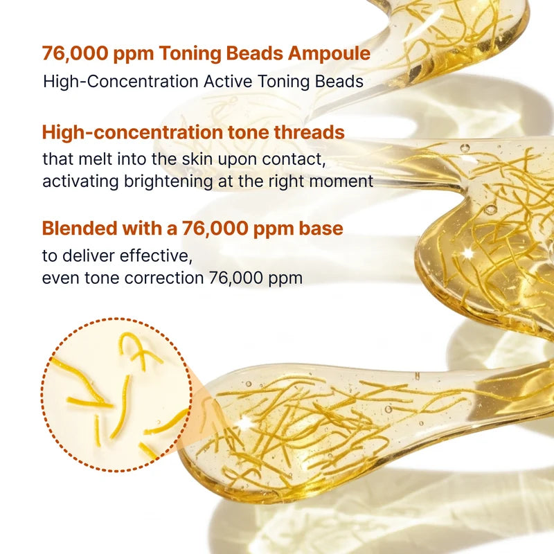 Infographic over kojic acid, kurkuma en niacinamide in de Sungboon Editor Brightening Ampoule.