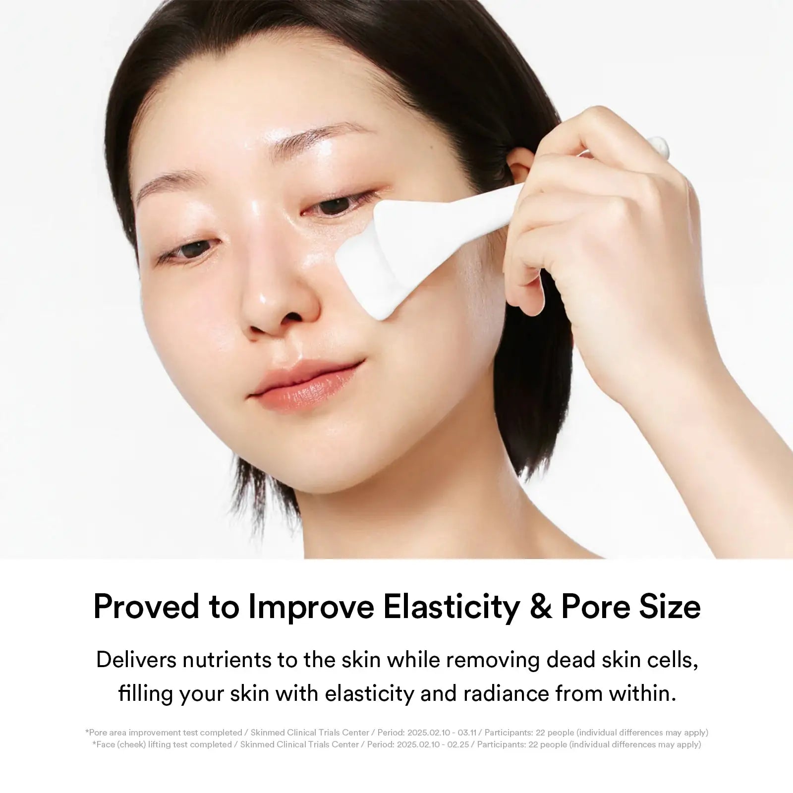 Abib Lifting collagen wrapping mask Jericho rose film Gezichtsmasker dat langs de wang wordt aangebracht met witte applicatiestuk