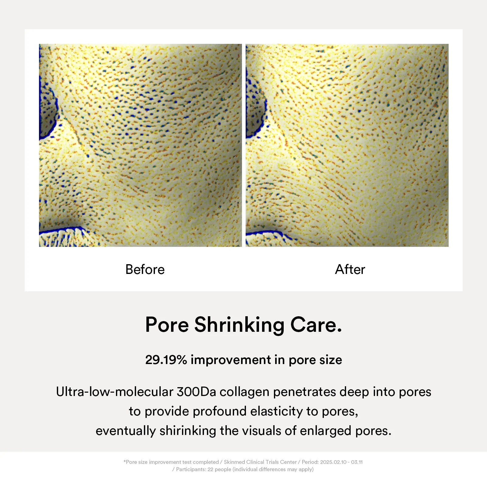 Lifting collagen wrapping mask Jericho rose filmBEFORE AND AFTER