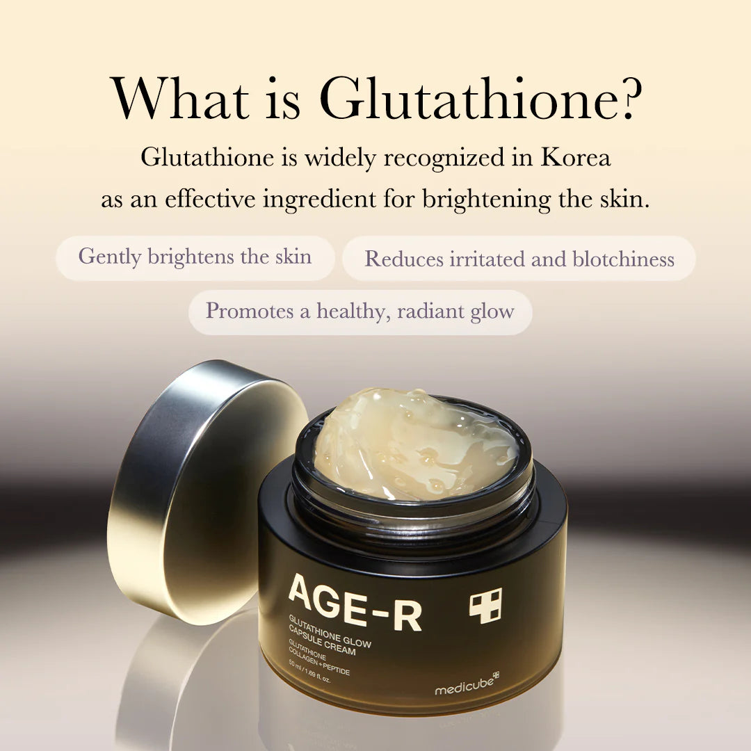 Medicube AGE-R Glutathione Glow Capsule Cream what is glutathione
