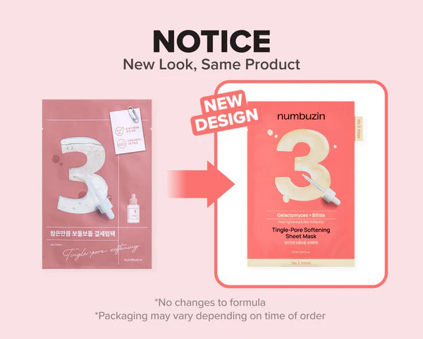 No. 3 Tingle-Pore Softening Sheet Mask