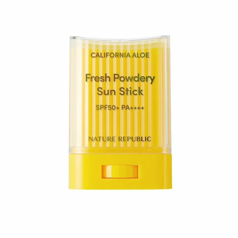 Nature Republic California Aloe Fresh Powdery Sun Stick SPF50+ PA++++ voorkant verpakking