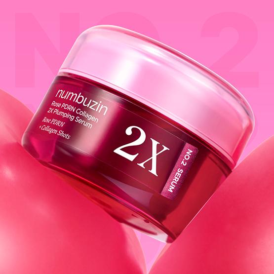 No.2 Rose PDRN Collagen 2X Plumping Serum