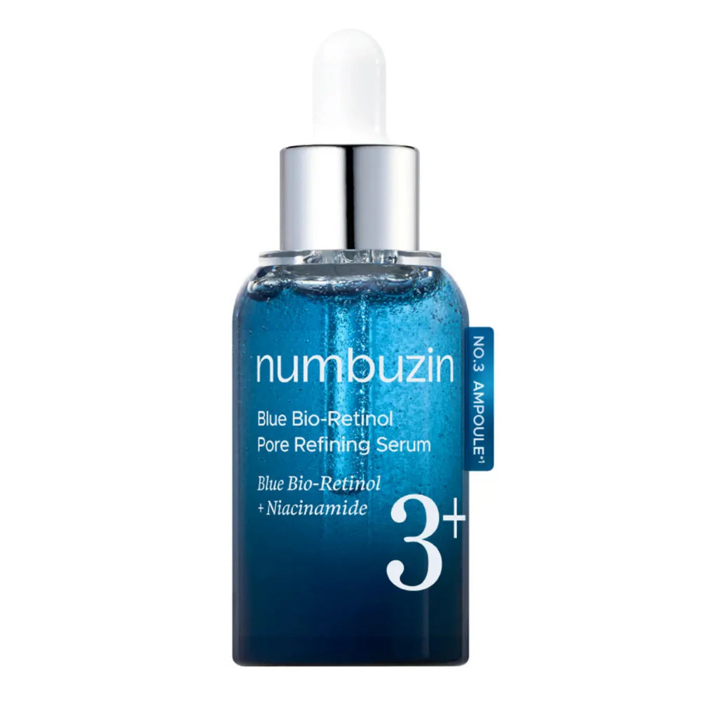 Numbuzin No.3 Blue Bio Retinol Pore Refining Serum verpakking
