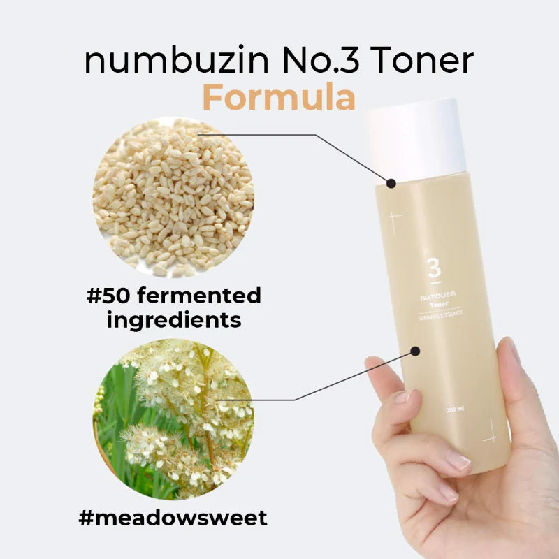 No.3 Super Glowing Essence Toner formula
