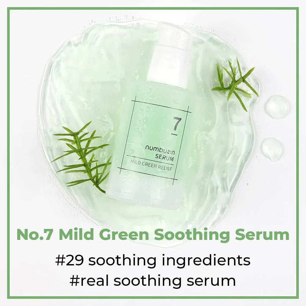 Numbuzin No.7 Mild Green Soothing Serum #29 SOOTHING INGREDIENTS