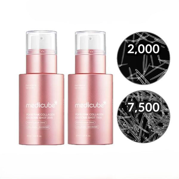 Medicube PDRN Pink Exosome Shot Serum 2000 AND 7500
