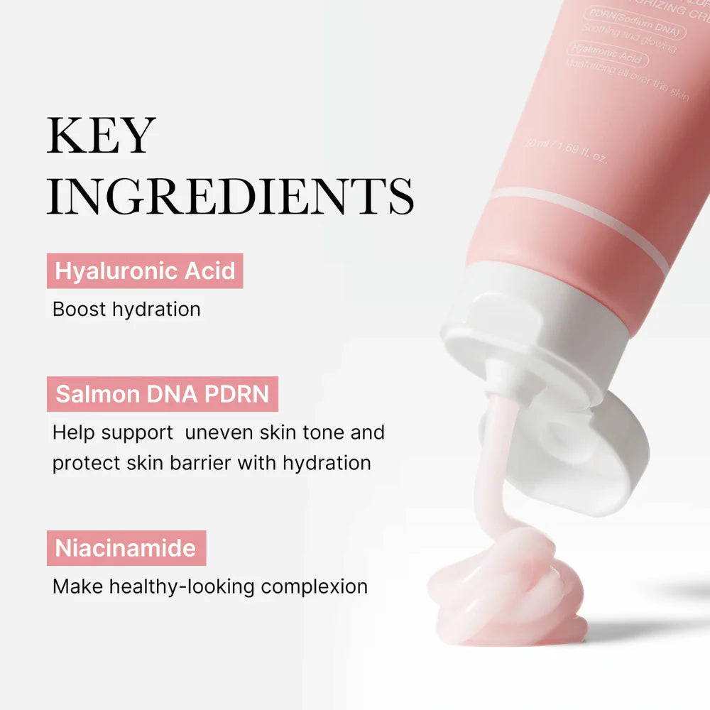 Medicube PDRN Pink Hyaluronic Moisturizing Cream ingredients