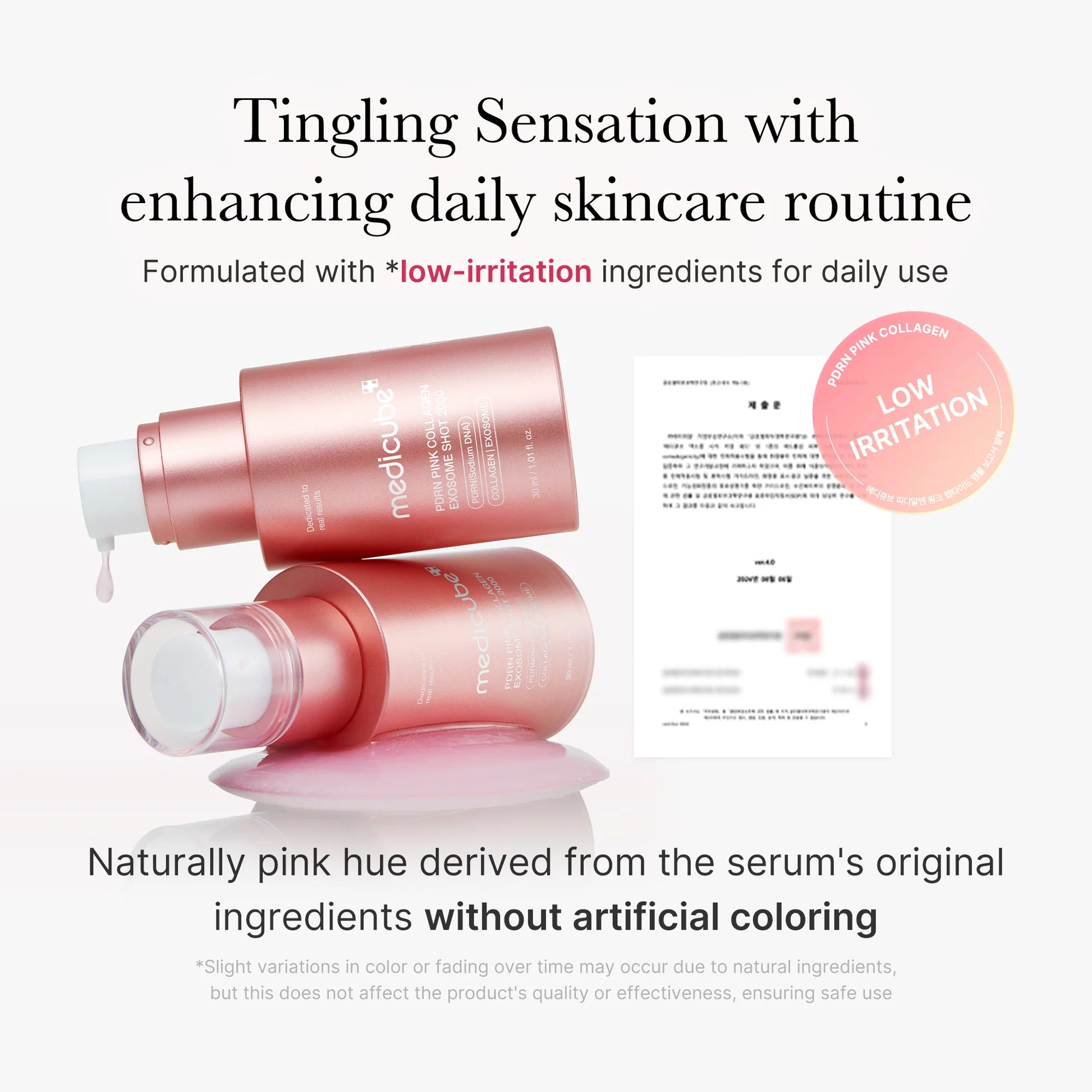 Medicube PDRN Pink Exosome Shot Serum LOW IRRITATION
