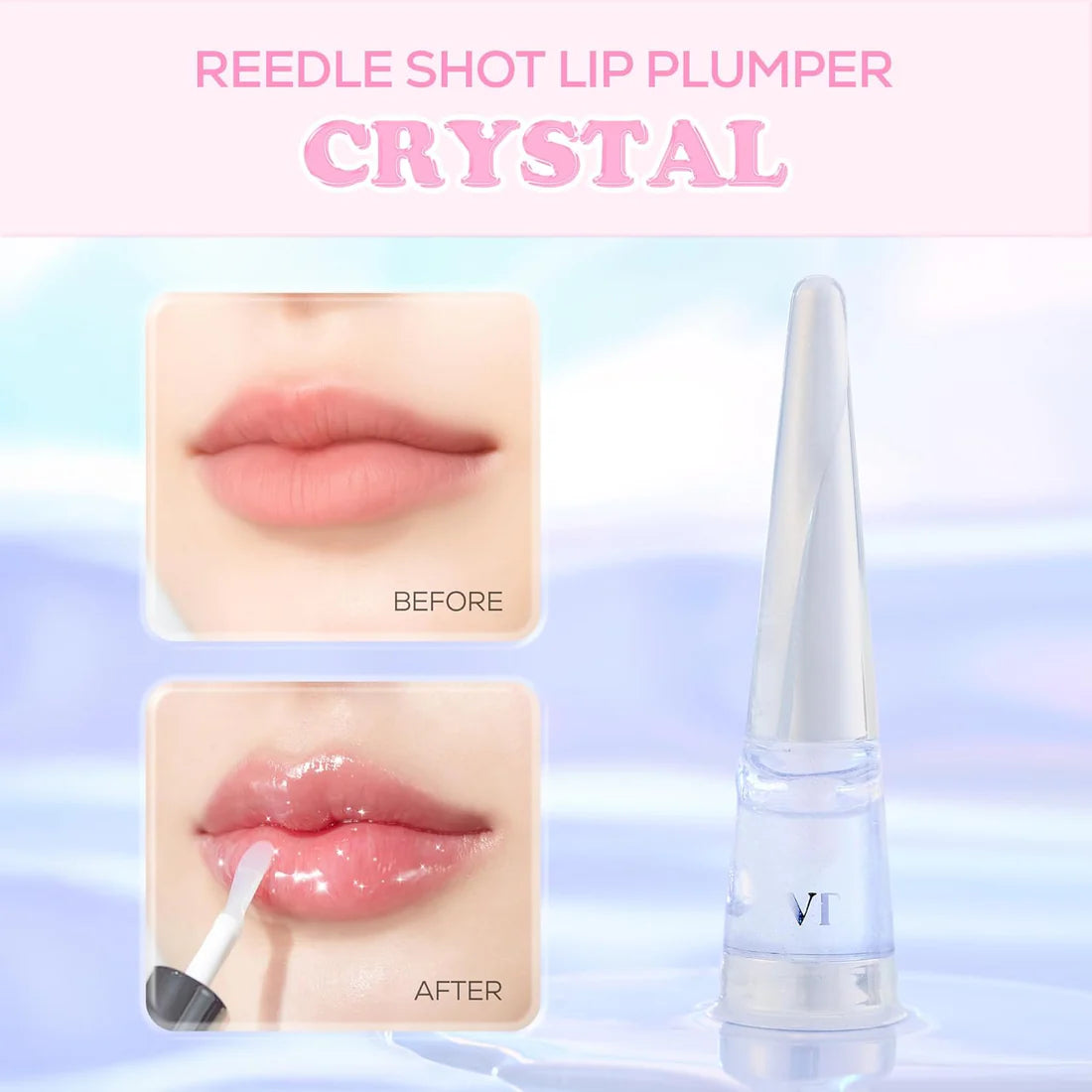 VT Cosmetics Reedle Shot Lip Plumper Crystal productfoto - volume boosting lip gloss met hyaluronzuur