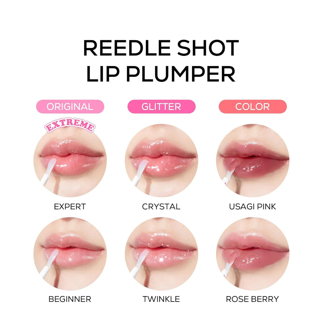 VT Cosmetics Reedle Shot Lip Plumper Usagi Pink kleur - sheer bright pink tint voor sappige lippen