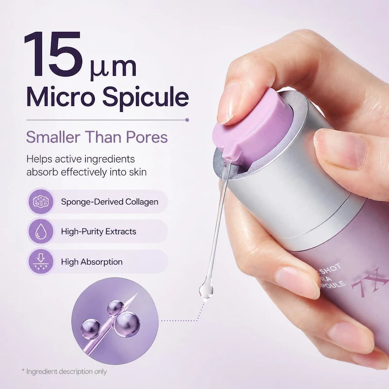 AROCELL Super Shot Coltra Ampoule 3X – 15μm Micro Spicule, kleiner dan poriën, hoge absorptie