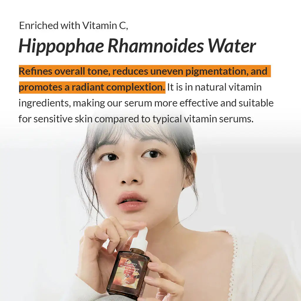 Vitamine C-versterkend serumflesje (Renew) met pipet en amberkleurige vloeistof