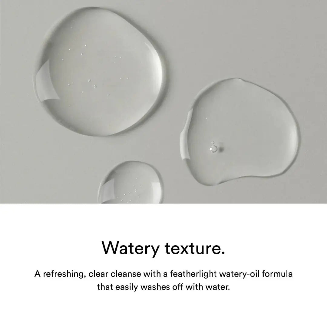 Abib Pore cleansing oil Heartleaf oil-wash Heldere, waterige olie-druppels met luchtige textuur.