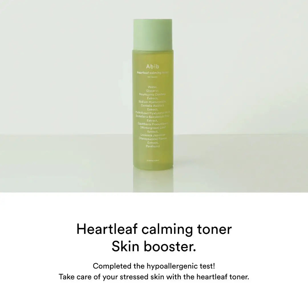 Abib Heartleaf Calming 2-Step Set Groene tonerfles met opzetdop