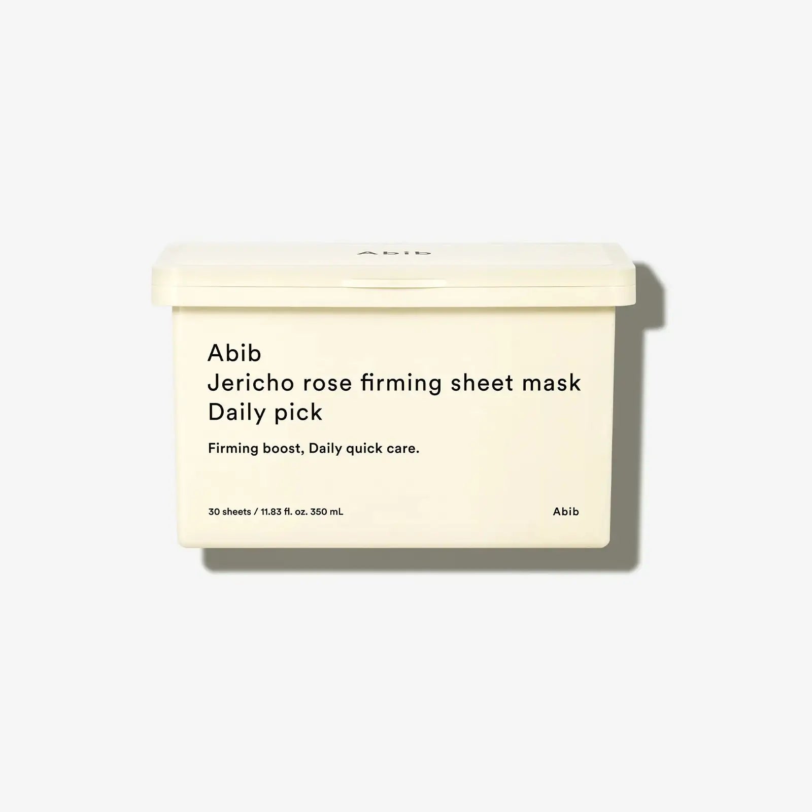 Abib Abib Jericho Rose Firming Sheet Mask Daily Pick Abib Jericho rose sheetmasker-doosje, beige met deksel