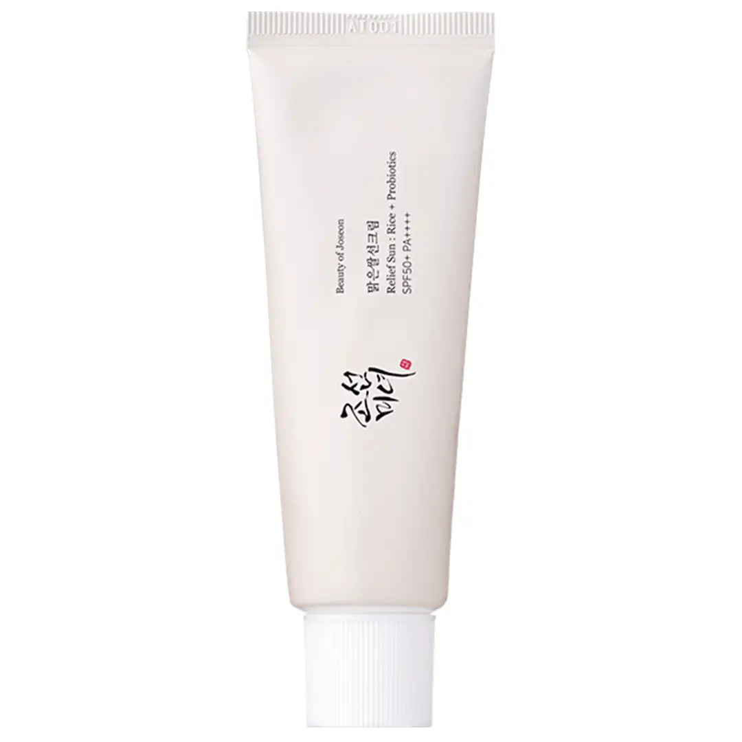 Beauty of Joseon Relief Sun Rice Probiotics - SPF50+/PA++++ Relief Sun Rice Probiotics zonnebrandcrème in witte tube met dop