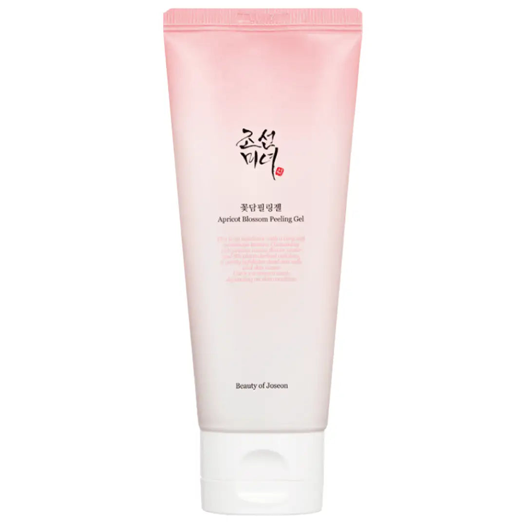 Beauty of Joseon Apricot Blossom Peeling Gel Abrikozenbloesempeelinggel tube met roze dop; Beauty of Joseon