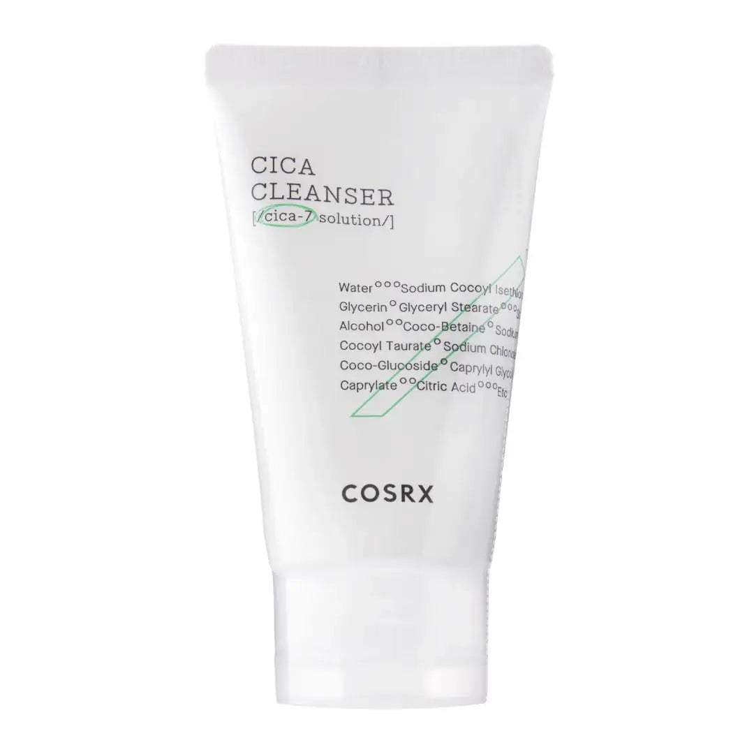 COSRX Cica Cleanser tube, witte reiniger met etiket en dop