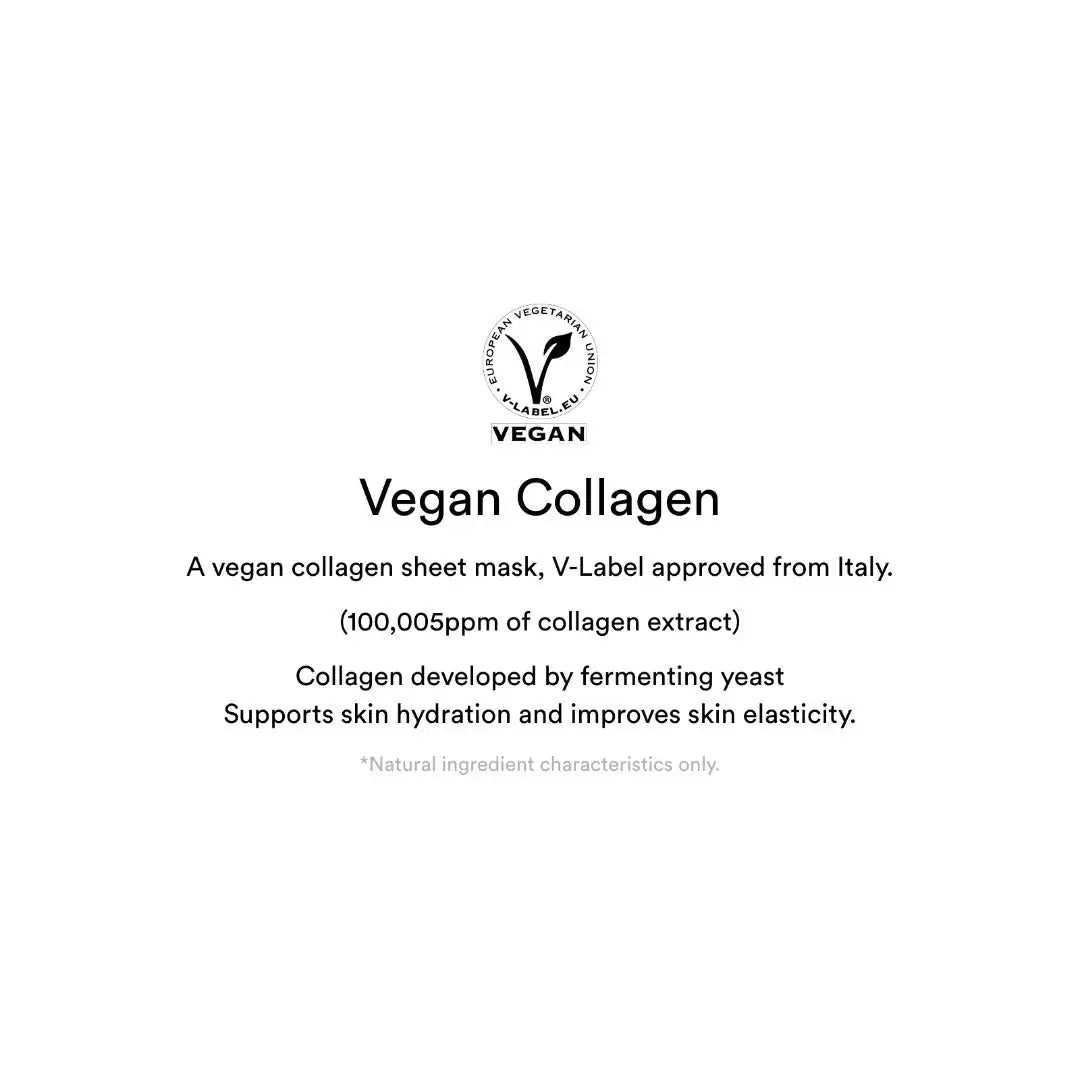 Abib Collagen Gel Mask Sedum Jelly Vegan collageen collageengelmasker in zwarte vegan-badge en verpakking