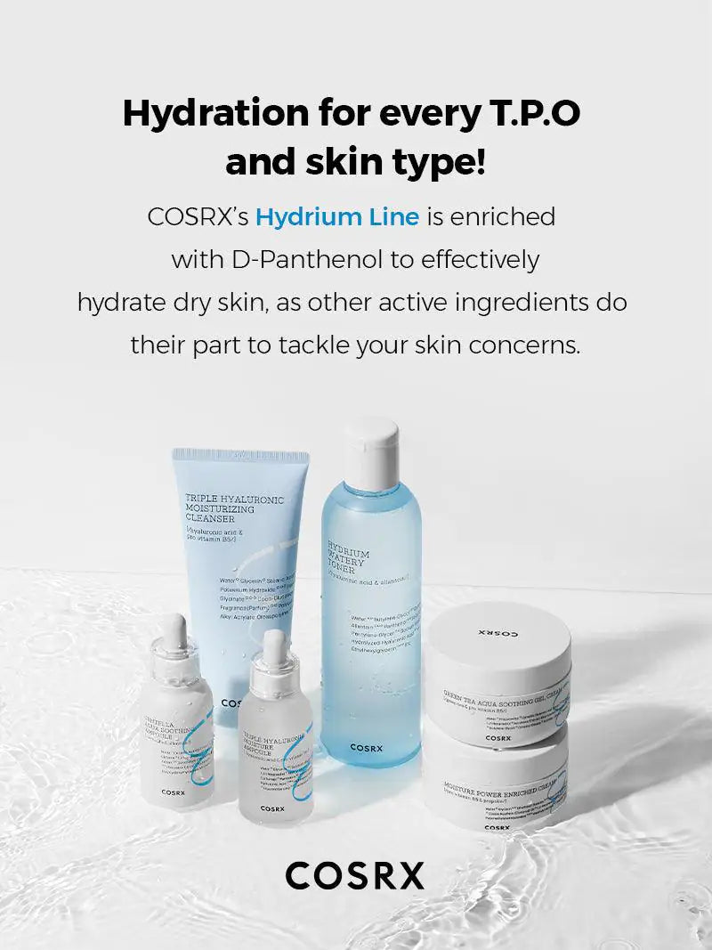 Hydrium-lijn set met meerdere huidverzorgingsproducten, incl. ampul en crème